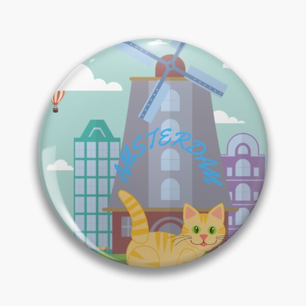 Item preview, Amsterdam cat  designed and sold by cute105.