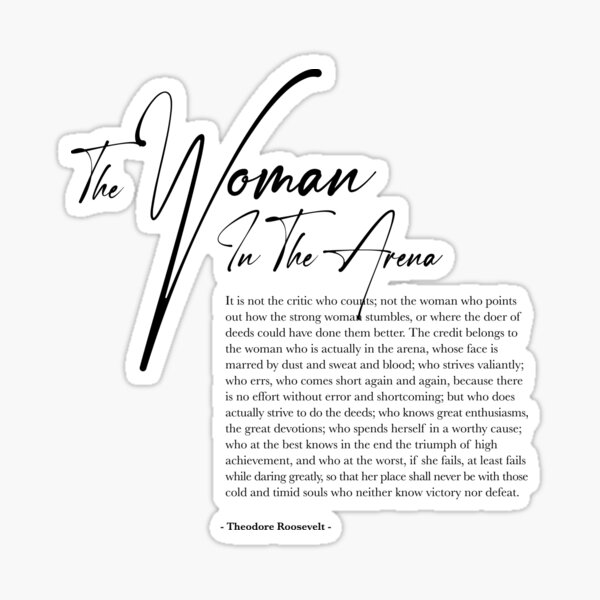 Item preview, The Woman In The Arena designed and sold by SurfolioPrints.