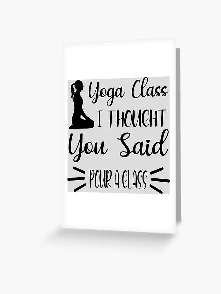 Funny Yoga Glass 