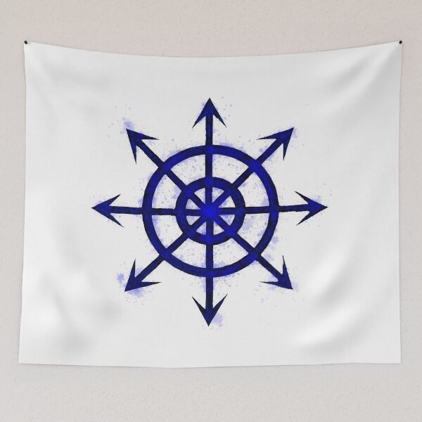 Item preview, Chaos star blue splatter designed and sold by NerdScribblings.