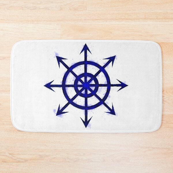 Item preview, Chaos star blue splatter designed and sold by NerdScribblings.
