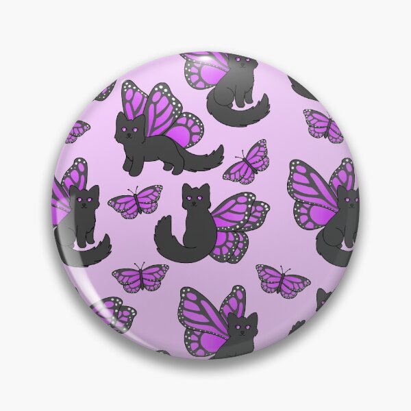 Item preview, Purple Butterfly Cat designed and sold by BiscuitSnack.