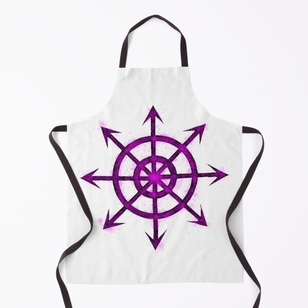 Item preview, Chaos star purple splatter designed and sold by NerdScribblings.