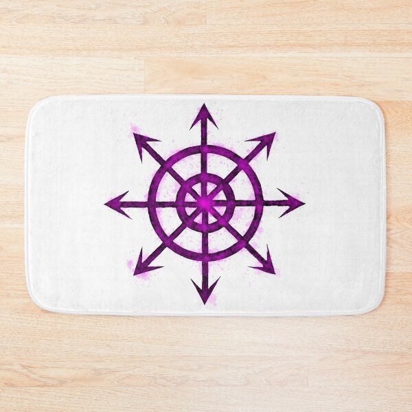 Item preview, Chaos star purple splatter designed and sold by NerdScribblings.