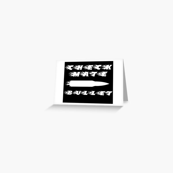 Bullet chess, checkmate Greeting Card