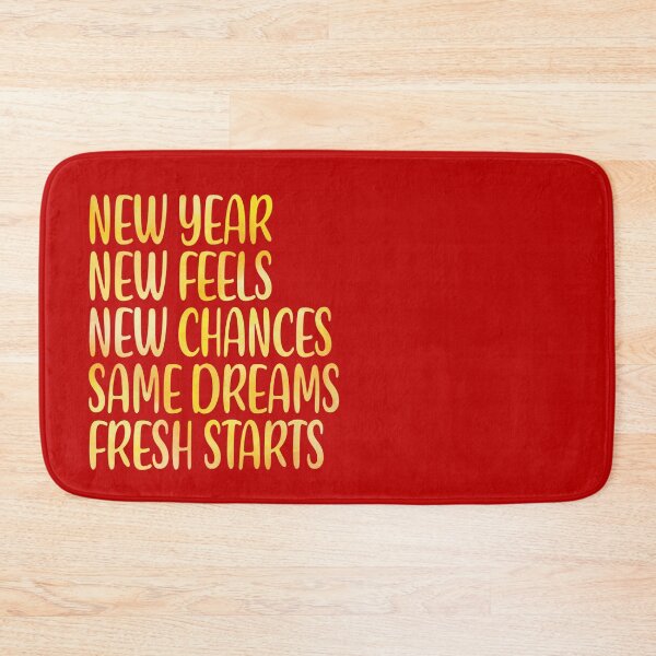 Item preview, Same Dream Fresh Starts new year quote  designed and sold by crizzysketch.