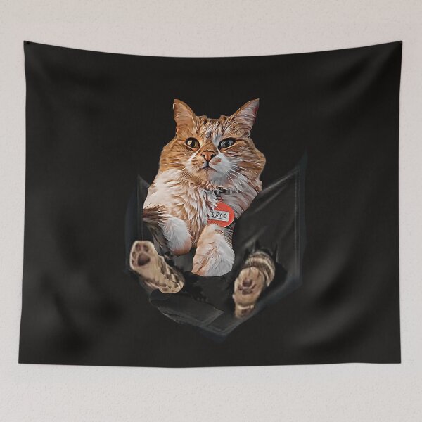 Item preview, Suzy-Q cat in a pocket designed and sold by HamiltonmagicTs.