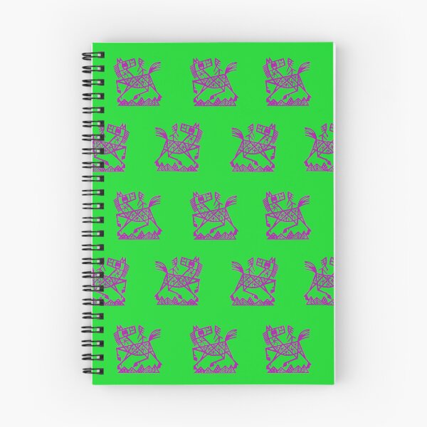 Item preview, Purple Ethnic Horses on Green designed and sold by AlteredAtelier.