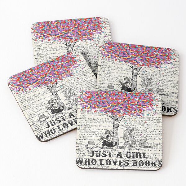 Item preview, just a girl who love books designed and sold by LQTDesigns.