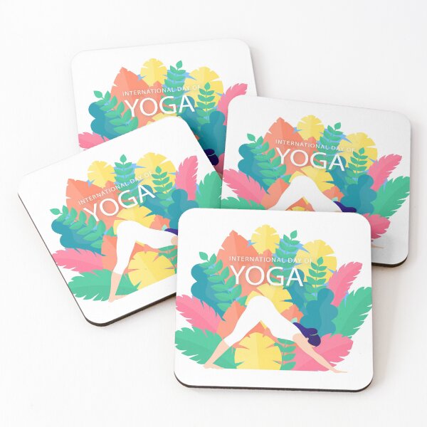 Item preview, Yoga t-Shirt design international day of yoga Yoga t-Shirt Stickers Magnets mask designed and sold by EyeDeveloper.