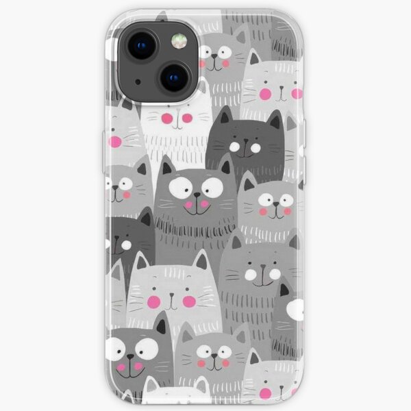 pictures of many cute cats iPhone Soft Case
