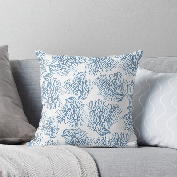 Item preview, Blue Sea Fan Coral Pattern - Coastal Theme designed and sold by Primroaddesigns.