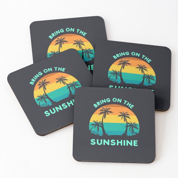Item preview, Bring on the Sunshine (4 palms Sunset) designed and sold by HamiltonmagicTs.