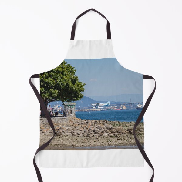 Item preview, A float plane taking off from Coal Harbour and passing Stanley Park in Vancouver designed and sold by SnapTPhotograph.