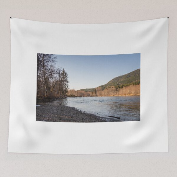 Item preview, Looking downstream on the Kalum River at Deep Creek on a spring morning designed and sold by SnapTPhotograph.