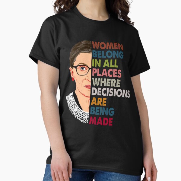 Item preview, Women Belong In All Places Ruth Bader Ginsburg RBG Feminist designed and sold by Enraged46.