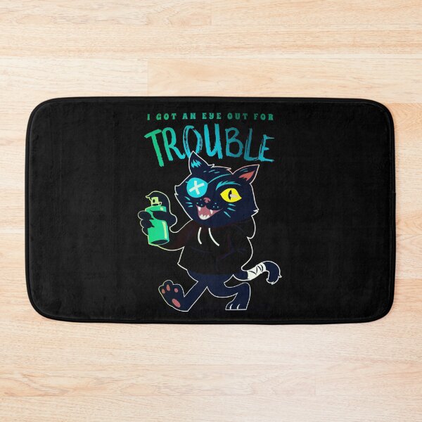 Item preview, Got An Eye Out For Trouble Cool Art Graffiti Cat Retro Black Cat Blue Eyepatch designed and sold by TeachUrb.