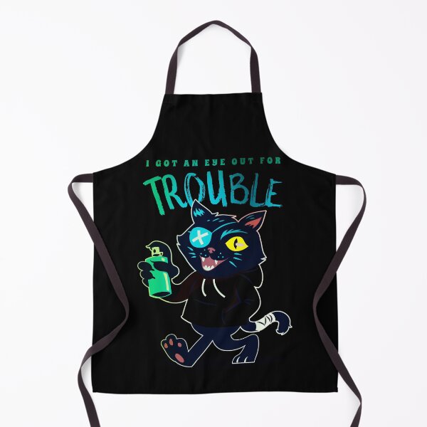 Item preview, Got An Eye Out For Trouble Cool Art Graffiti Cat Retro Black Cat Blue Eyepatch designed and sold by TeachUrb.