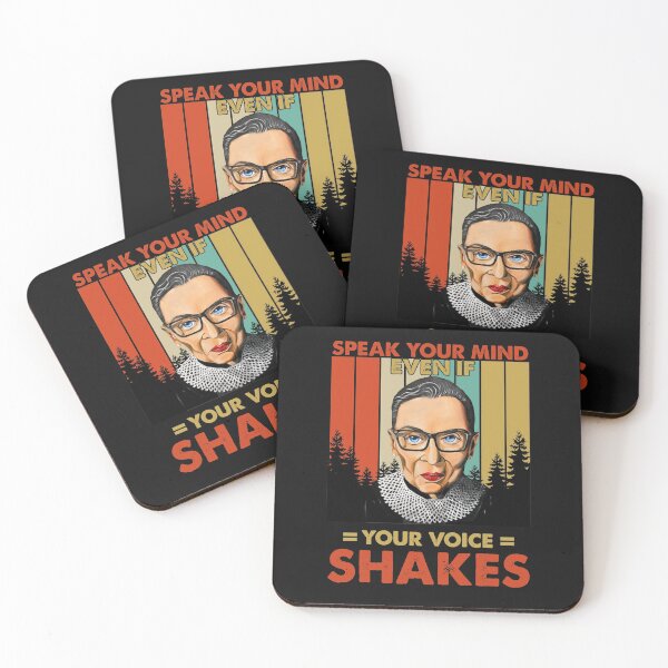 Item preview, Speak your mind even if your voice shake Feminist Ruth Bader Ginsburg RBG designed and sold by Enraged46.