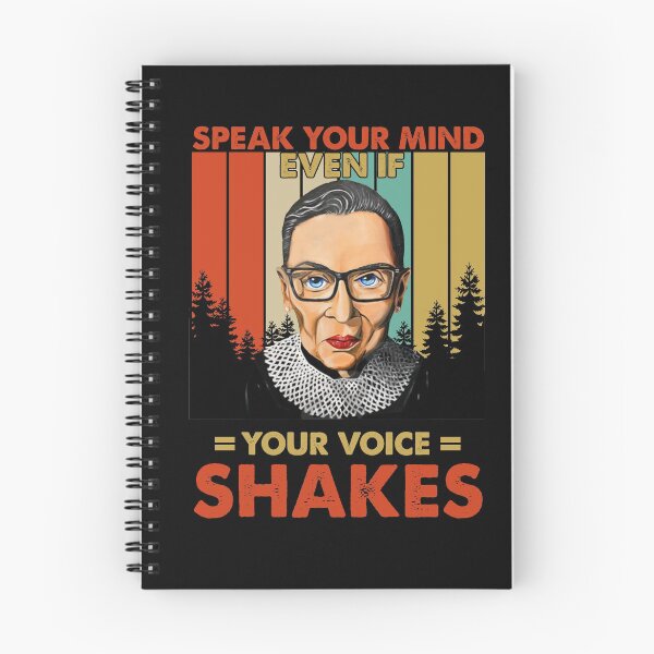Item preview, Speak your mind even if your voice shake Feminist Ruth Bader Ginsburg RBG designed and sold by Enraged46.