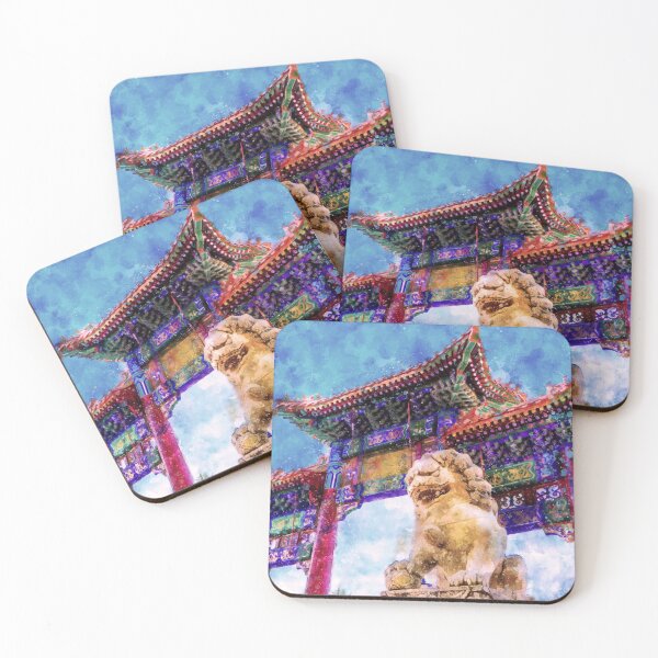 Item preview, Paifang at the Bendigo Golden Dragon Museum Watercolor designed and sold by Steven Jodoin.