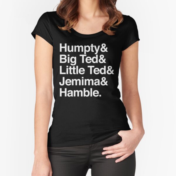 NDVH Play School Toys (names) Fitted Scoop T-Shirt