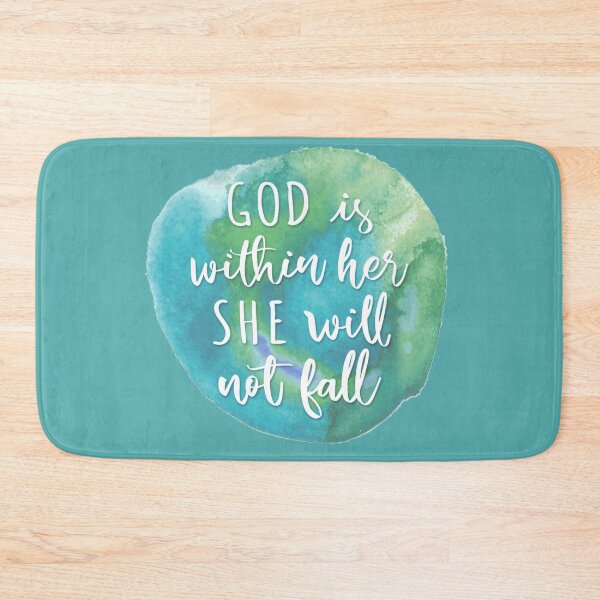 Item preview, Watercolor Psalm 46:5 - Biscay Green designed and sold by amazingjoy.