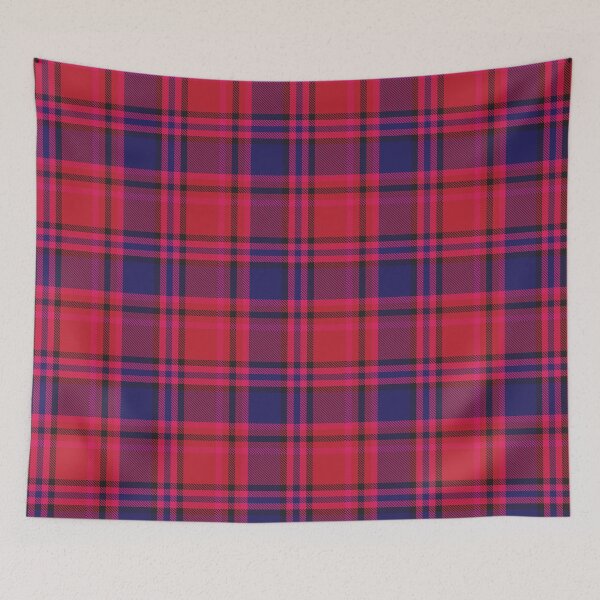 Artikelvorschau, Red Navy Plaid Tartan Textured Pattern entworfen und verkauft von Siu-Hong Mok.