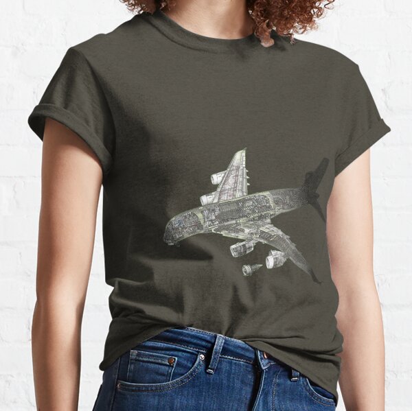 Airbus A 380 cutaway Classic T-Shirt