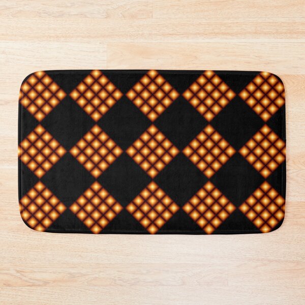 Item preview, Orange and black repeat pattern. designed and sold by Anne Huth.