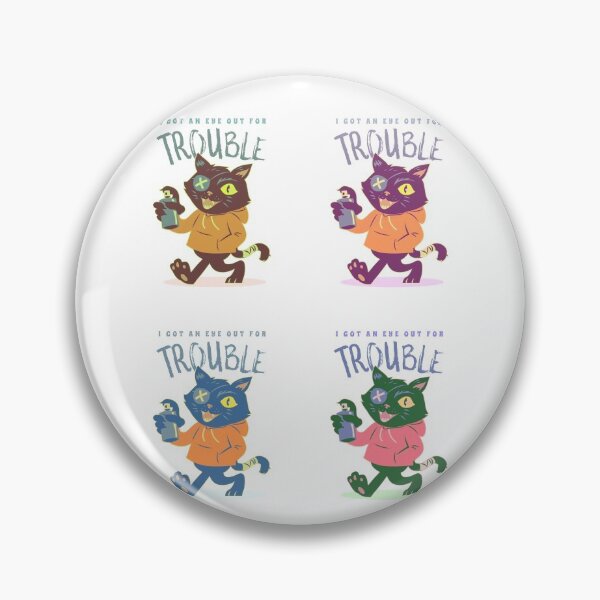 Item preview, I Got An Eye Out For Trouble Multicolor Furrrrious Foursome designed and sold by TeachUrb.