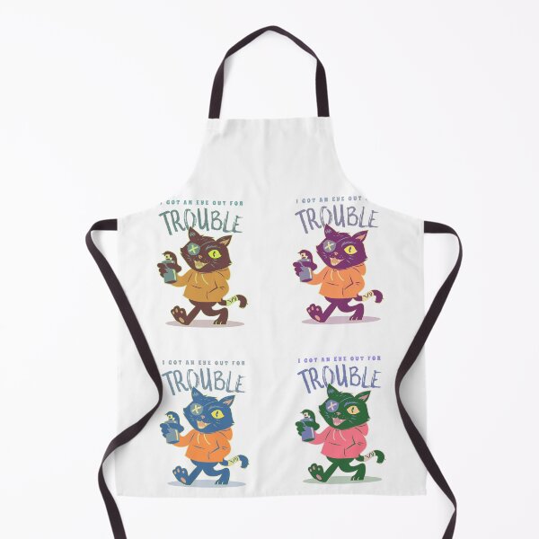 Item preview, I Got An Eye Out For Trouble Multicolor Furrrrious Foursome designed and sold by TeachUrb.