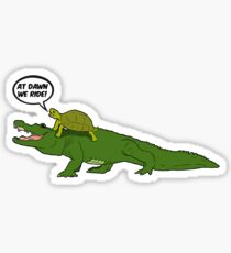 At dawn we ride! Sticker