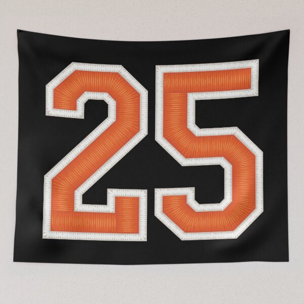Item preview, Sports Number 25 Jersey twenty-five Orange designed and sold by elhefe.