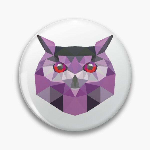 Item preview, Purple Owl Low Poiy designed and sold by Roastee.