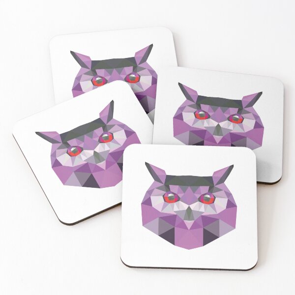 Item preview, Purple Owl Low Poiy designed and sold by Roastee.