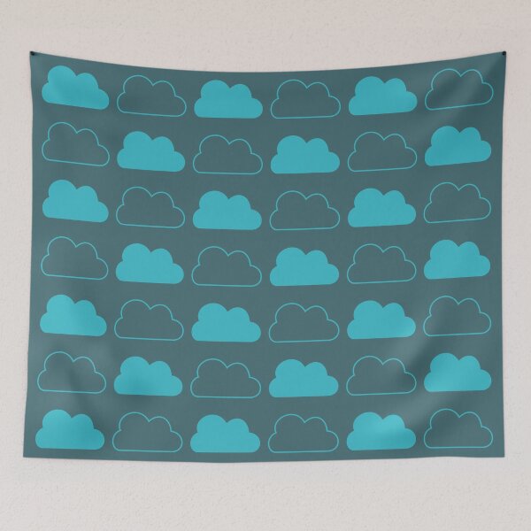 Item preview, Blue Clouds on a dark blue sky designed and sold by CSouissi.