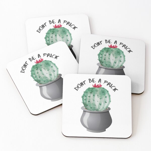 Item preview, Don't be a prick- cactus pun designed and sold by afrapaints.