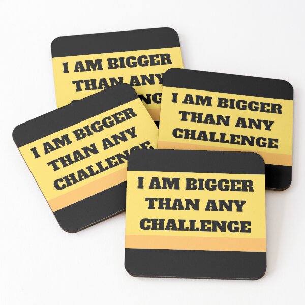 Item preview, I am bigger than any challenge designed and sold by LordOfTheShirts.