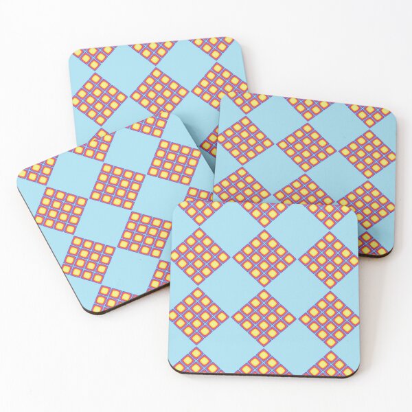 Item preview, Blue, yellow and red repeat pattern. designed and sold by Anne Huth.