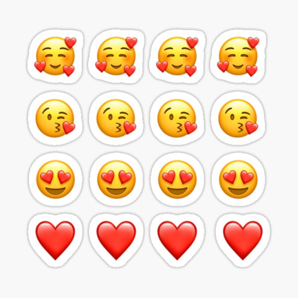 Item preview, Emoji stickers pack "LOVE" designed and sold by SolidOFFMerch.