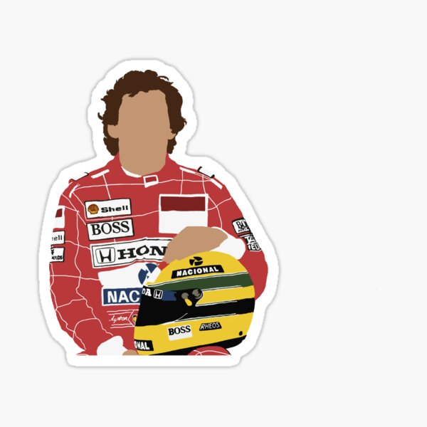 Ayrton Senna Pegatina