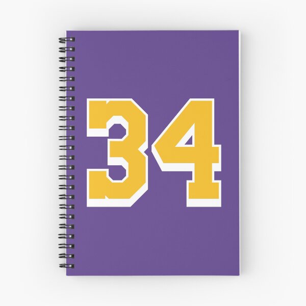Item preview, 34 Yellow Number thirty-four Purple Basketball Jersey designed and sold by elhefe.