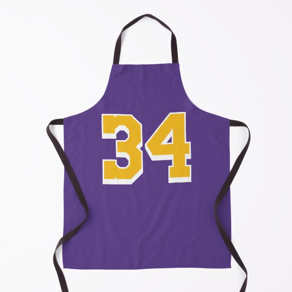 Item preview, 34 Yellow Number thirty-four Purple Basketball Jersey designed and sold by elhefe.
