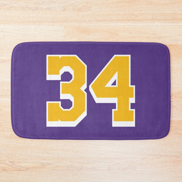 Item preview, 34 Yellow Number thirty-four Purple Basketball Jersey designed and sold by elhefe.