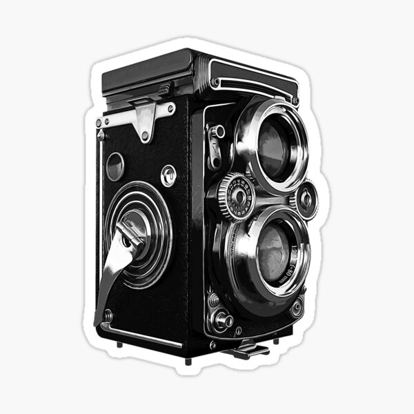 Item preview, Retro Camera twin lens lomography - black and white designed and sold by PeterADesign.