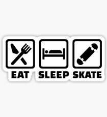 Eat sleep skate Sticker