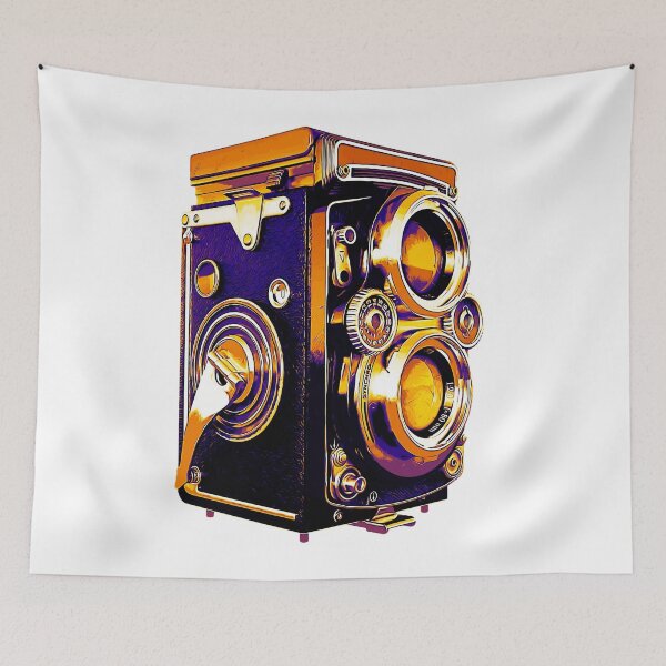 Item preview, Retro Camera twin lens lomography - orange and violet designed and sold by PeterADesign.