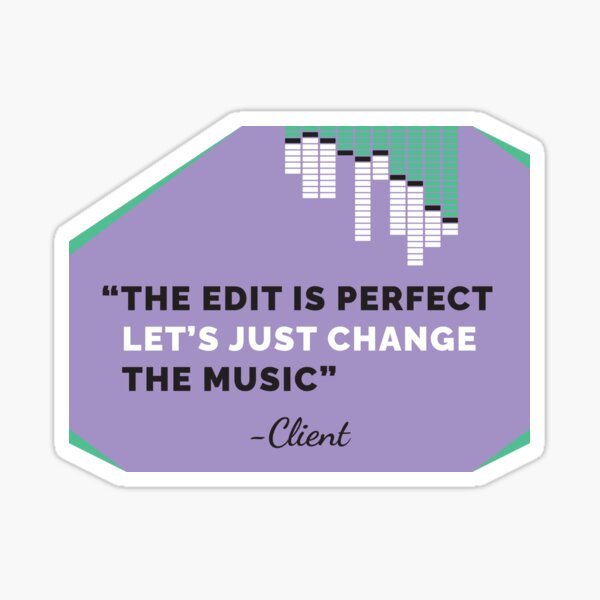 Item preview, ALMOST PERFECT - Funny Video Editor Client Quote designed and sold by skiprender.