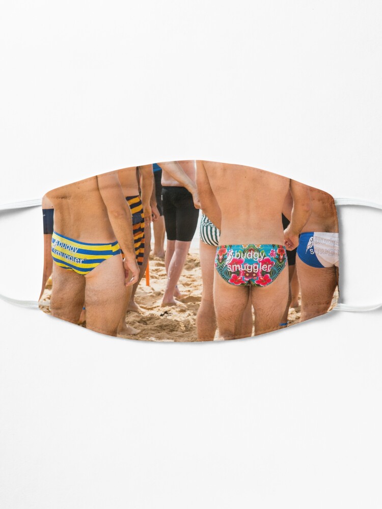Budgy Smuggler swimming trunks shorts Mask for Sale by Martin